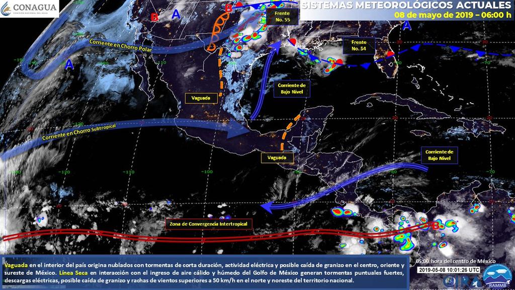 Pronostican tormentas en Coahuila; llega frente frío No. 55. Noticias en tiempo real
