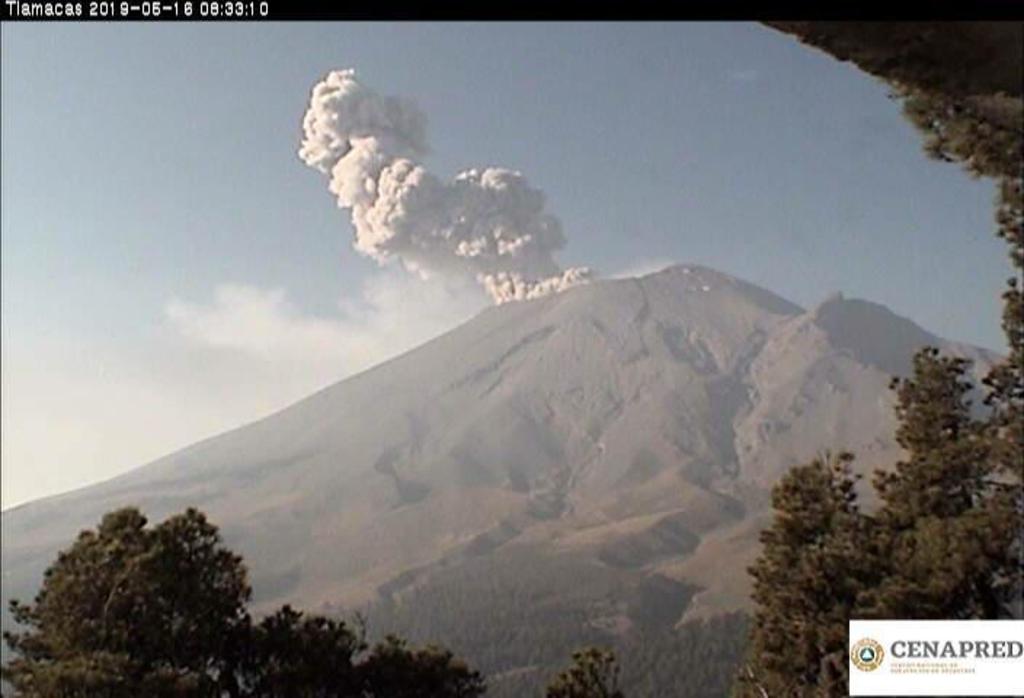Reportan explosión en el Popocatépetl. Noticias en tiempo real