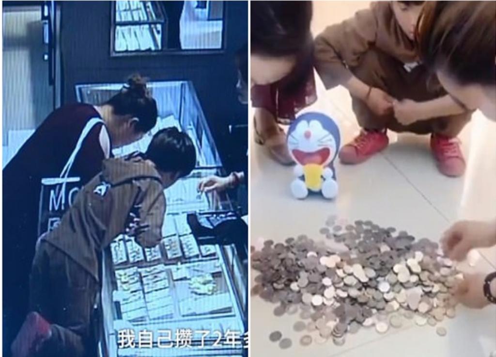 Niño rompe su alcancía y paga en monedas regalos para su madre y abuela. Noticias en tiempo real