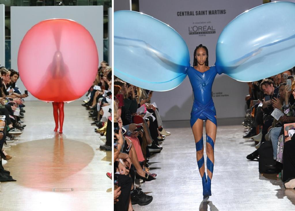 Diseñador gana concurso con unos ‘vestidos de globos’. Noticias en tiempo real
