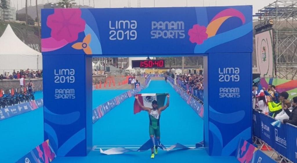 El triatleta Crisanto Grajales gana otro oro para México en Lima 2019. Noticias en tiempo real