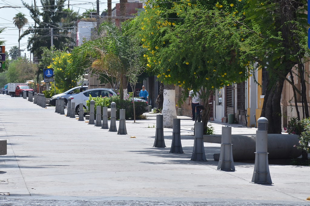 Reparan alumbrado de bolardos en Paseo Morelos para evitar riesgos entre visitantes. (FERNANDO COMPEÃN)