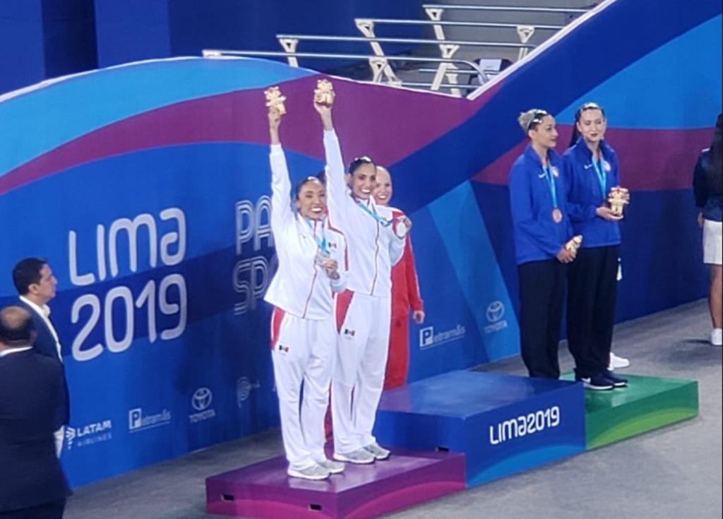 Dupla mexicana gana plata en natación artística en Lima 2019. Noticias en tiempo real