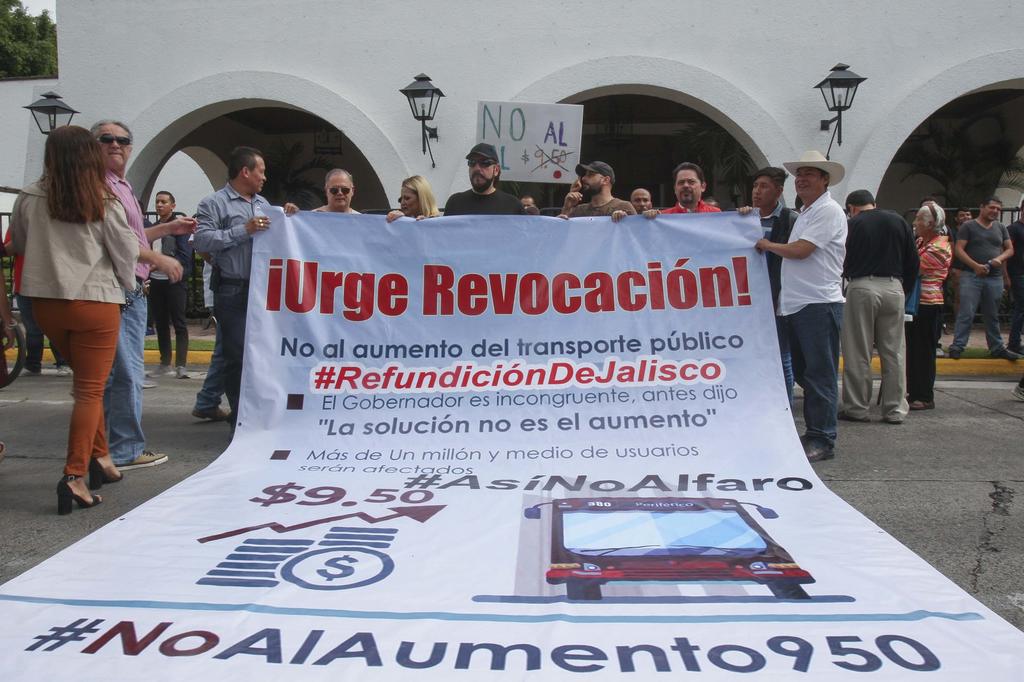 Piden respetar protestas contra alza a tarifa en transporte público de Guadalajara. Noticias en tiempo real