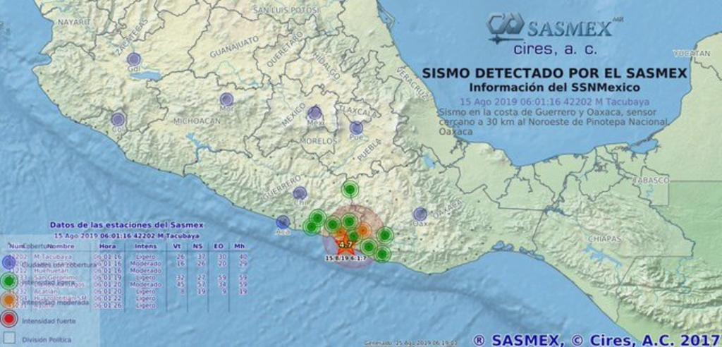 Se registra sismo de 4.7 con epicentro en Guerrero, no reportan afectaciones. Noticias en tiempo real