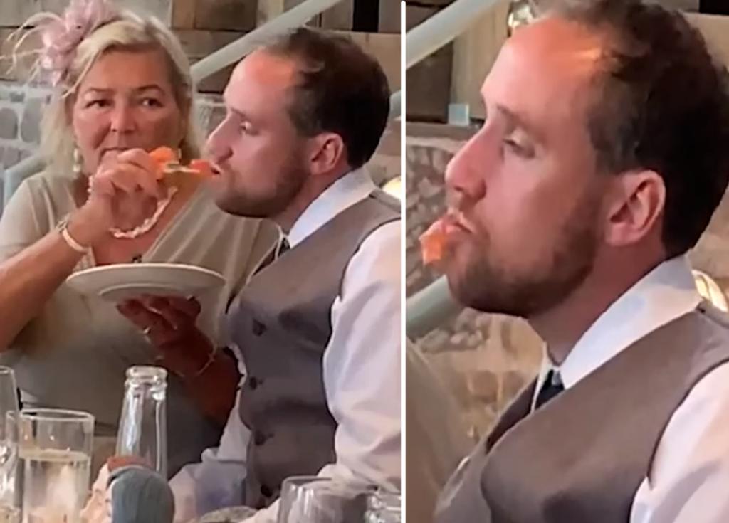 Suegra alimenta a novio borracho durante su boda. Noticias en tiempo real