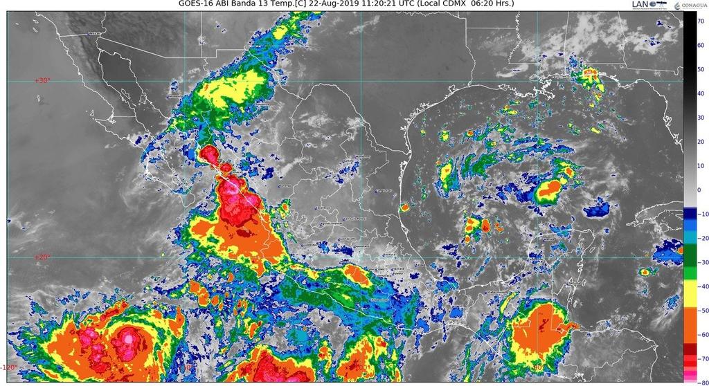 Prevén lluvias en occidente de México por tormenta Ivo. Noticias en tiempo real