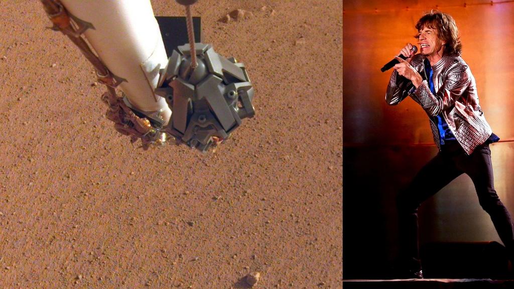 NASA inmortaliza a The Rolling Stones en Marte. Noticias en tiempo real