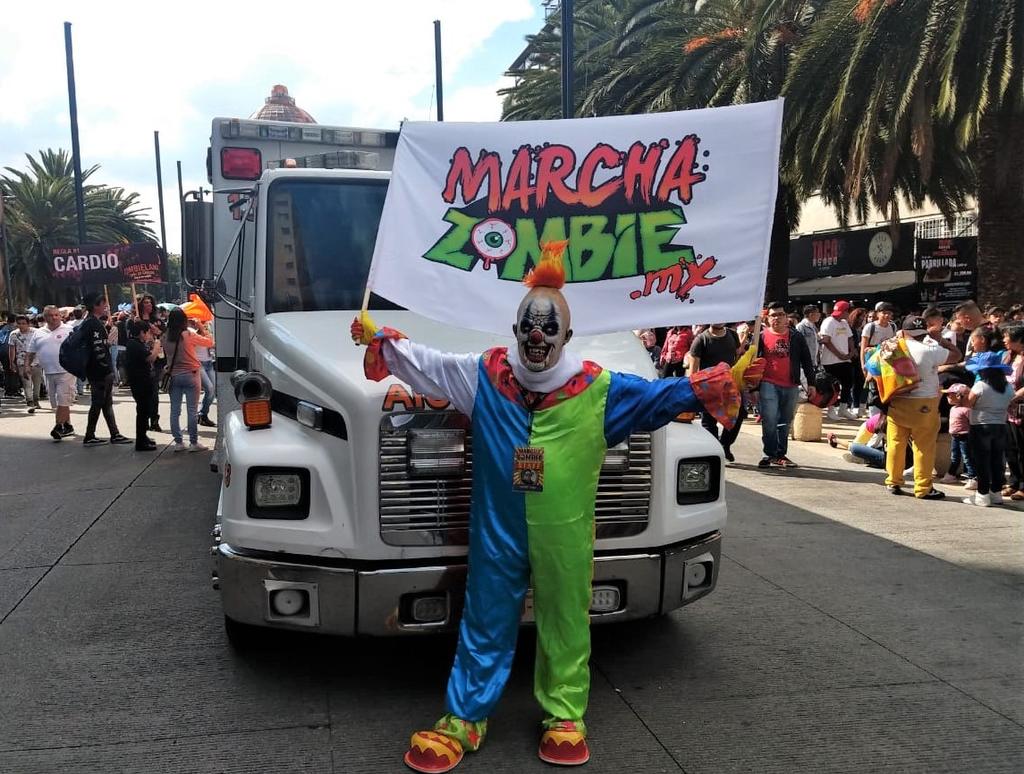 Realizan la Marcha Zombie 2019 en la CDMX. Noticias en tiempo real