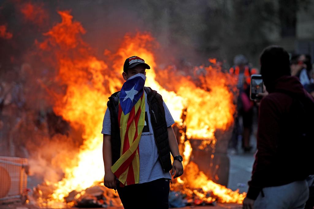 Pérdidas materiales por protestas superan los 2.5 mde en Barcelona. Noticias en tiempo real