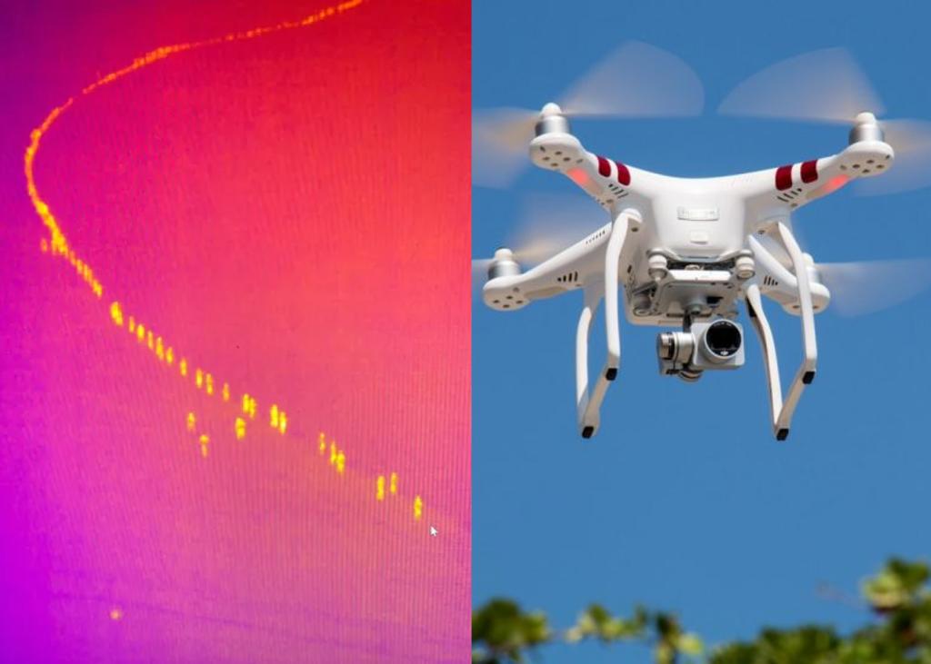 Dron con cámara térmica ayuda a encontrar a niño perdido en el bosque. Noticias en tiempo real