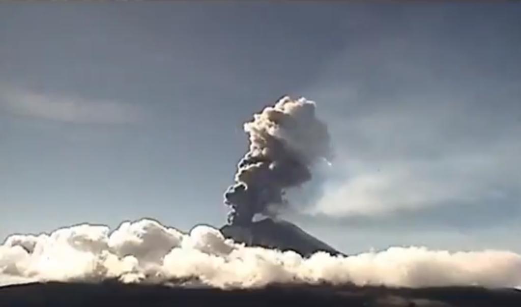 Continúa alerta volcánica en Amarillo Fase 2 tras exhalaciones del Popocatépetl. Noticias en tiempo real