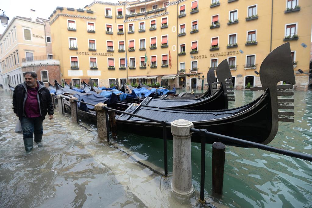 Continúa Venecia atenta a la evolución de la marea por las inundaciones. Noticias en tiempo real