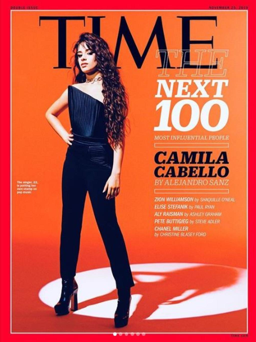 Camila Cabello encabeza la lista de las 100 personas más influyentes de 2019. Noticias en tiempo real