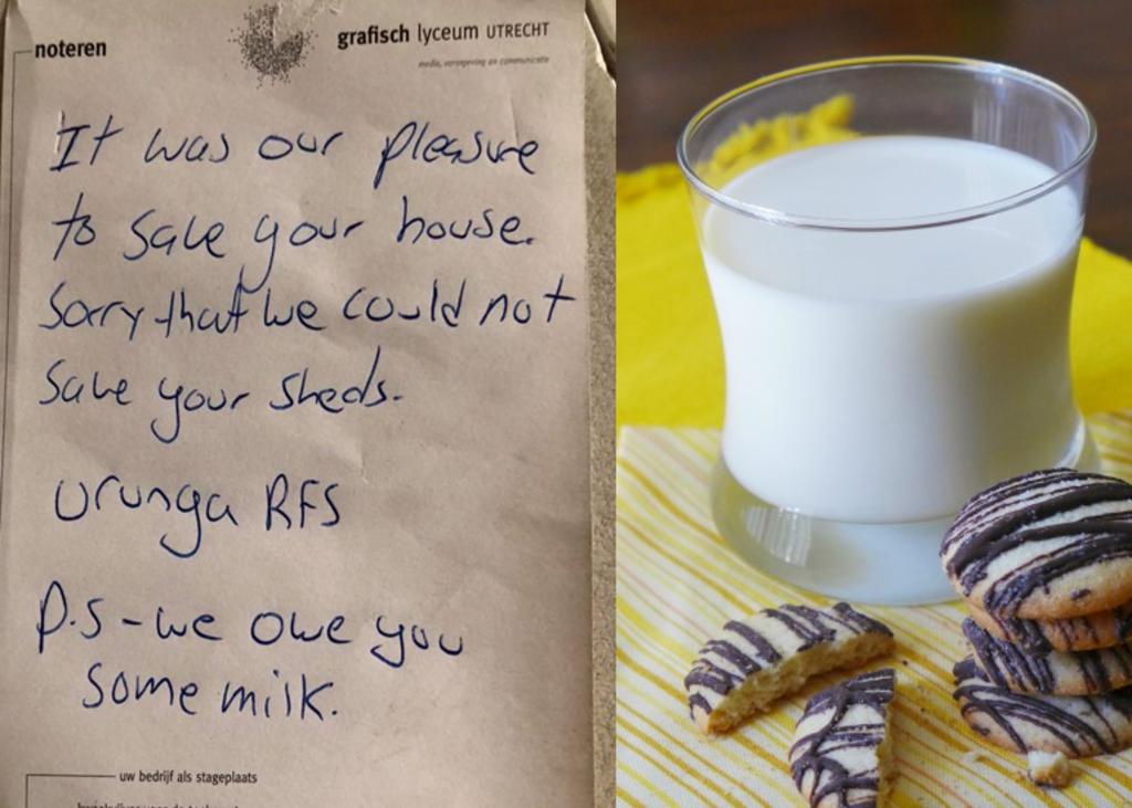 Bomberos se disculpan por beberse la leche de la casa que salvaron. Noticias en tiempo real