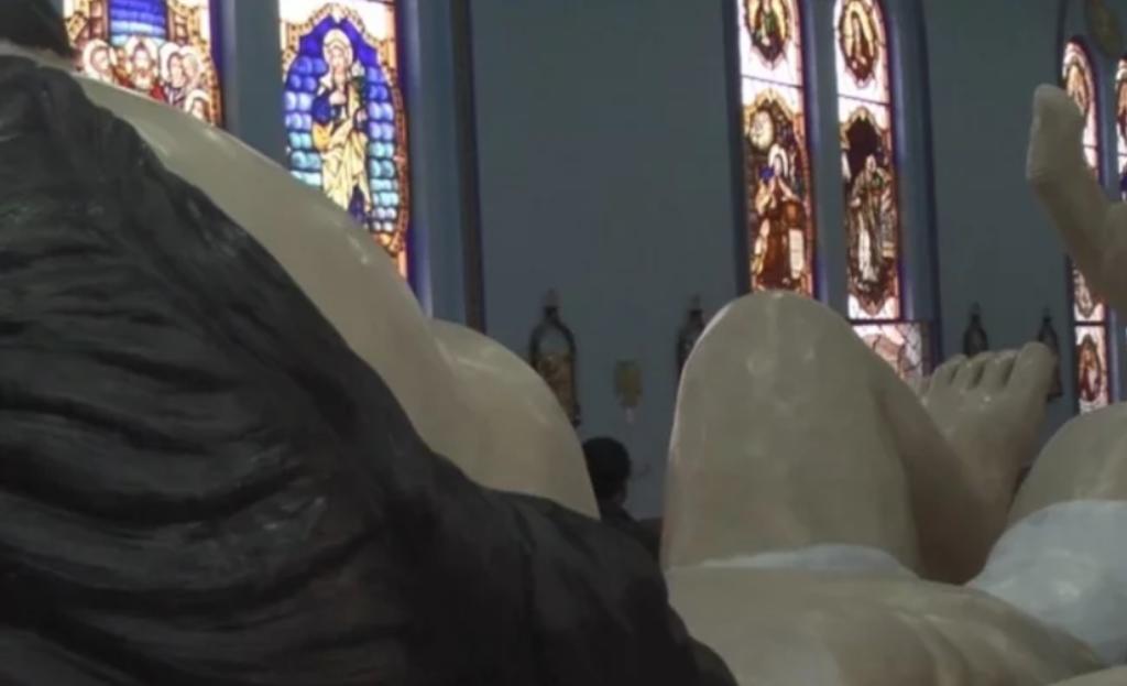 Instalan un Niño Dios de seis metros en iglesia de Zacatecas. Noticias en tiempo real