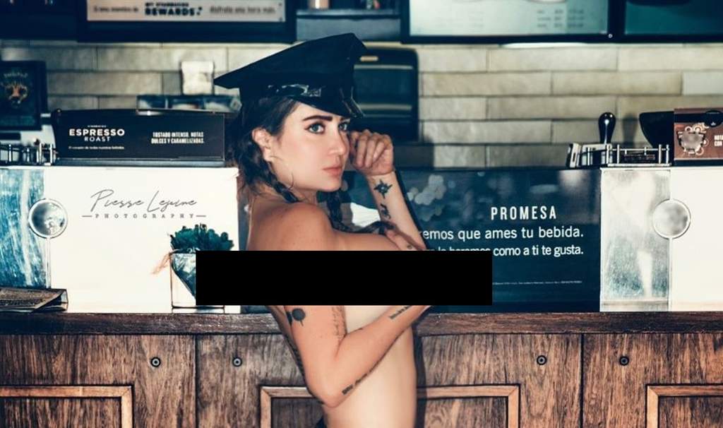 Celia Lora enciende la red con desnudo en cafetería. Noticias en tiempo real