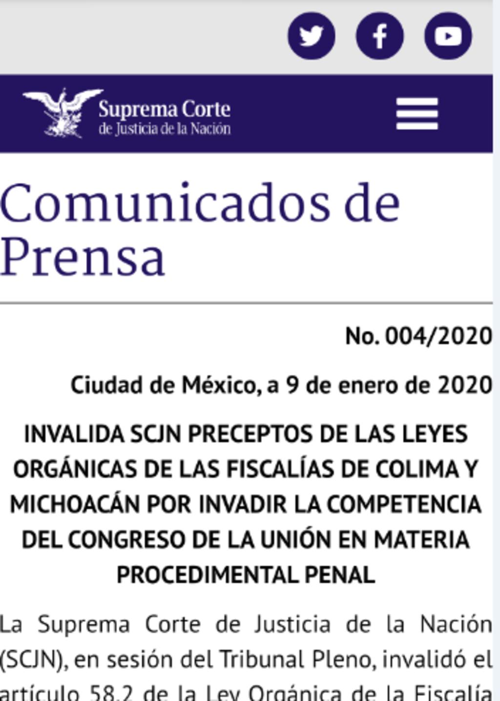 Invalida SCJN condición en Coahuila para reparar daño a víctimas de delito. Noticias en tiempo real