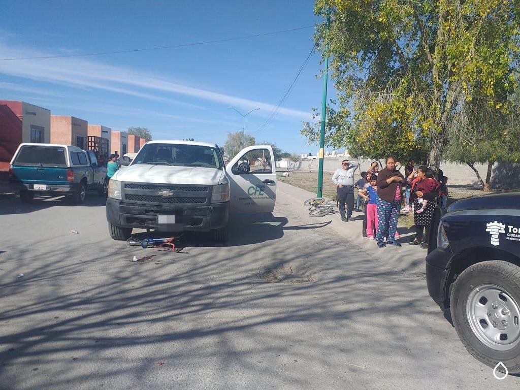 Trabajador de CFE arrolla a menor de 11 años en Torreón. Noticias en tiempo real