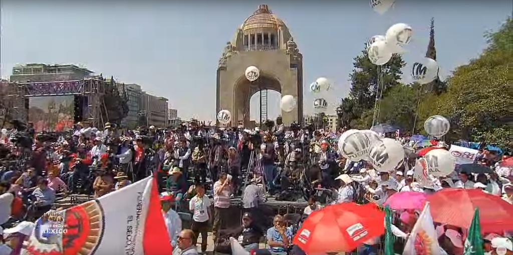 Encabeza AMLO aniversario 84 de la CTM en el Monumento a la Revolución. Noticias en tiempo real