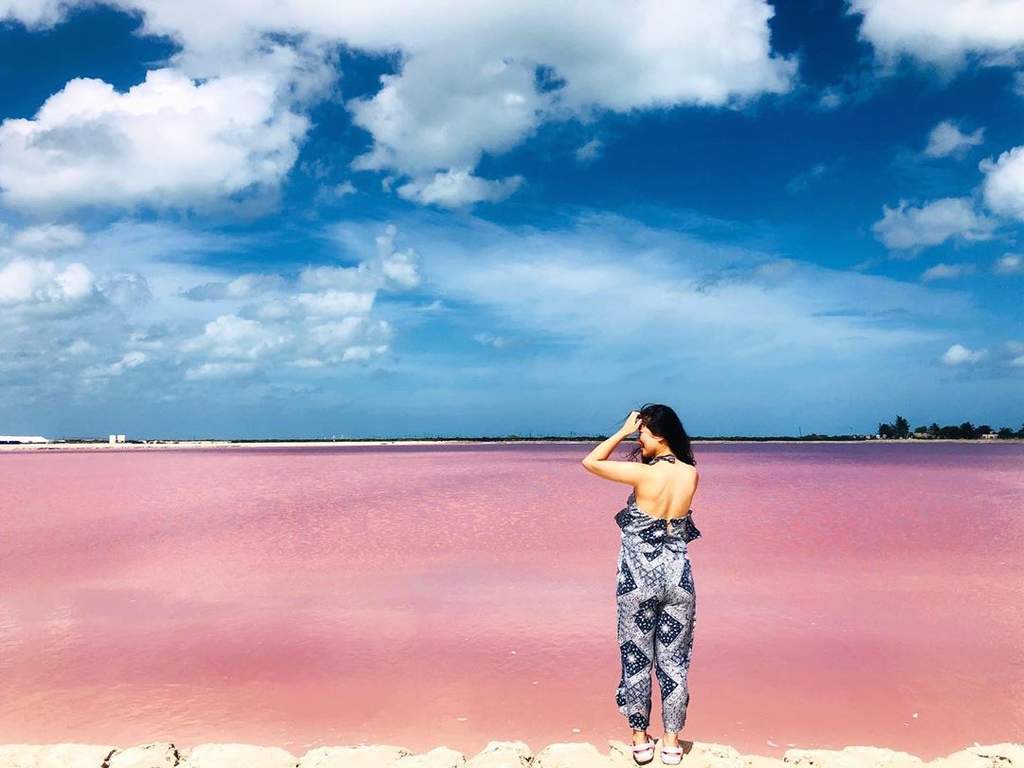 Conoce el lago rosado que se encuentra en Las Coloradas, Yucatán. Noticias en tiempo real