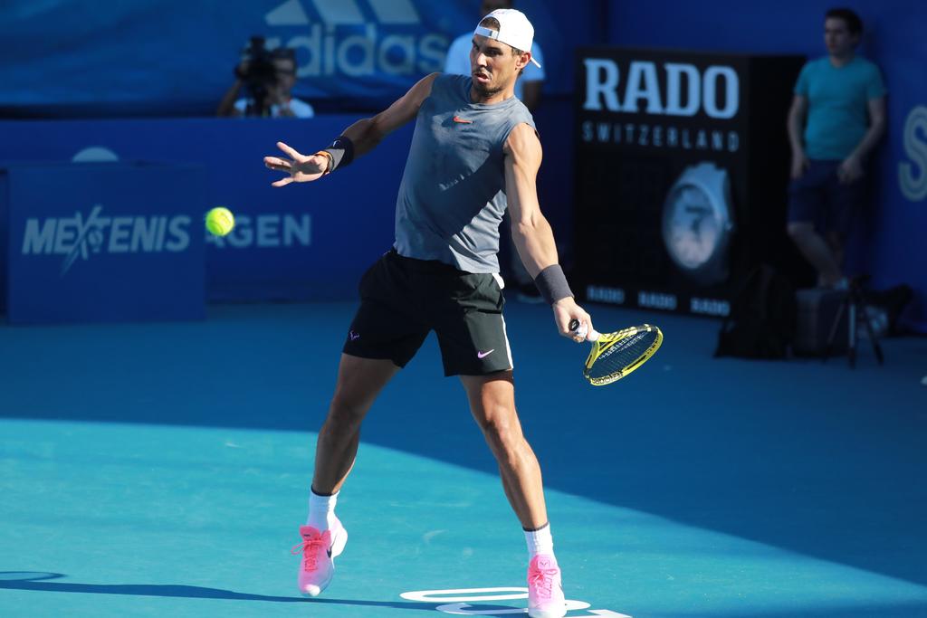 Rafael Nadal listo para debutar en el Abierto Mexicano de Tenis. Noticias en tiempo real