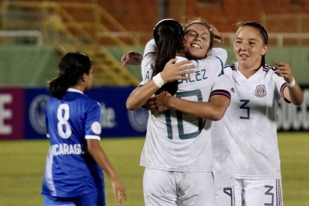 México vence a Nicaragua en el Premundial Femenil Sub-20 de la Concacaf. Noticias en tiempo real