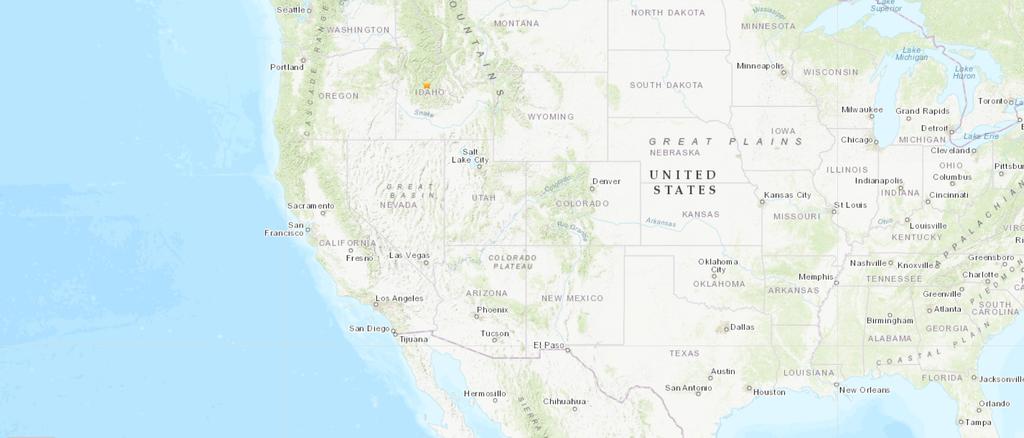 Registran sismo de magnitud 6.5 cerca de Challis, Idaho. Noticias en tiempo real