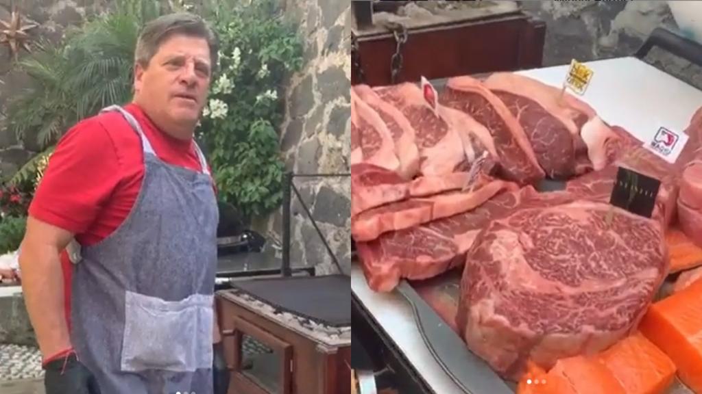 Critican a Piojo Herrera tras preparar costosos cortes de carne. Noticias en tiempo real