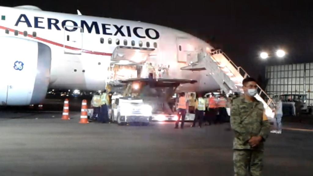 Llega a México cargamento con insumos médicos de China. Noticias en tiempo real