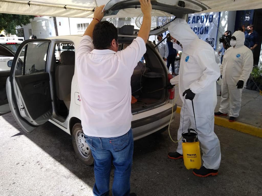 Sanitizarán 500 unidades de taxi en el PAN de Gómez Palacio. Noticias en tiempo real
