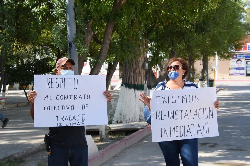 Realizan manifestación por despidos en Simas de San Buenaventura. Noticias en tiempo real