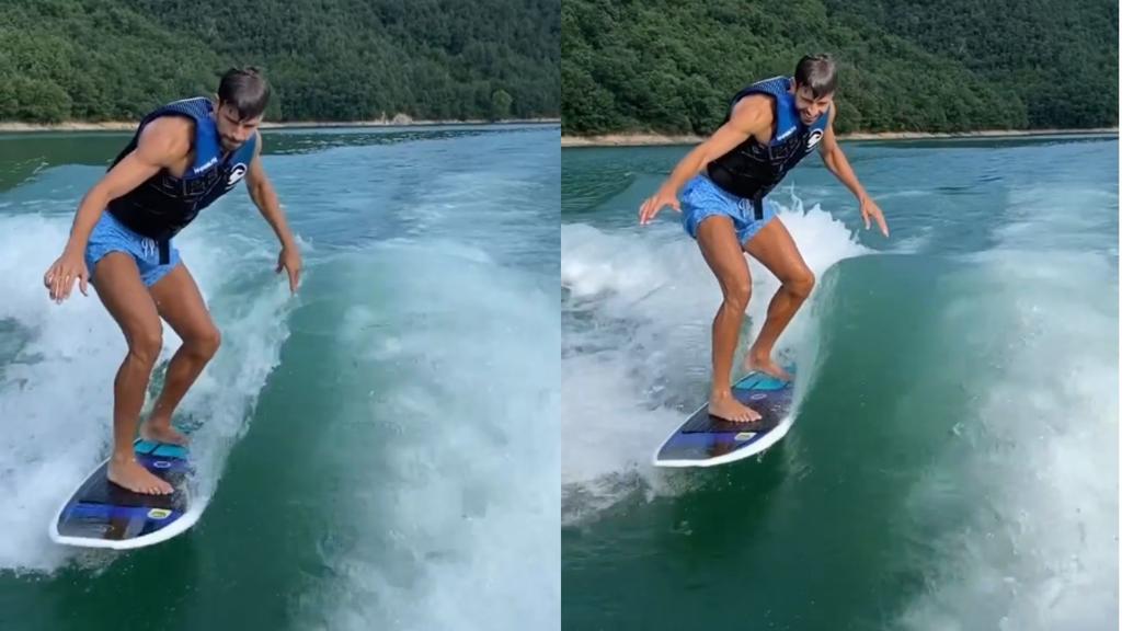 Gerard Piqué aprovecha su día libre para surfear. Noticias en tiempo real
