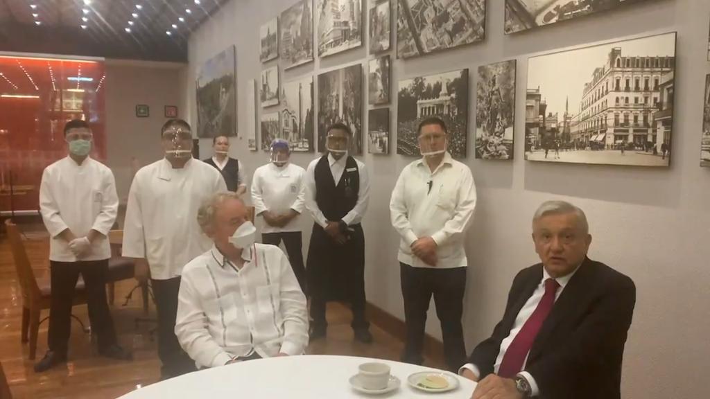 Agradece Obrador a dueño de restaurante por no despedir a trabajadores. Noticias en tiempo real