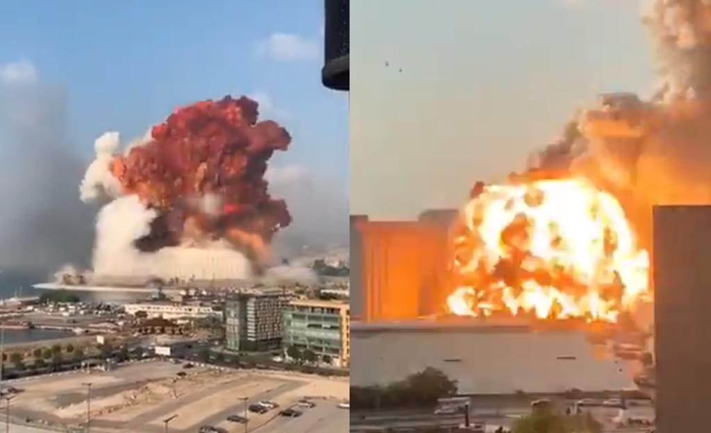 VIDEOS: Así fue la explosión en el puerto de Beirut. Noticias en tiempo real
