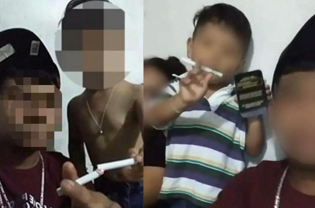 VIRAL: En Saltillo joven incita a su hermano de 3 años a fumar. Noticias en tiempo real