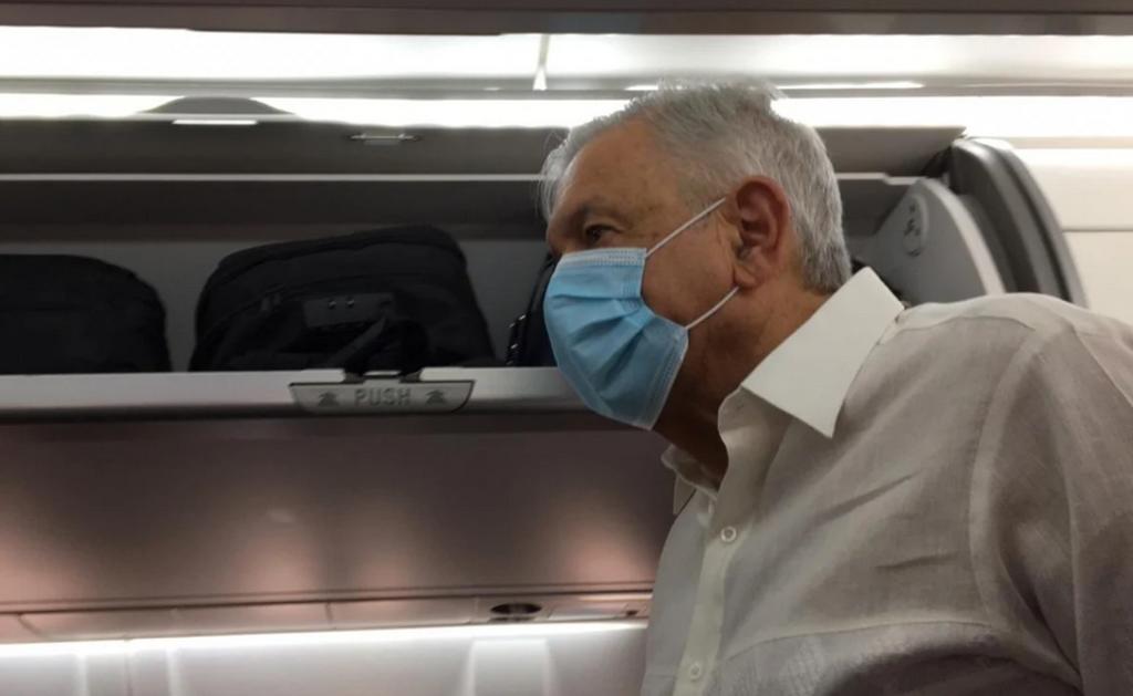 Aborda Obrador vuelo a Guerrero con cubrebocas. Noticias en tiempo real