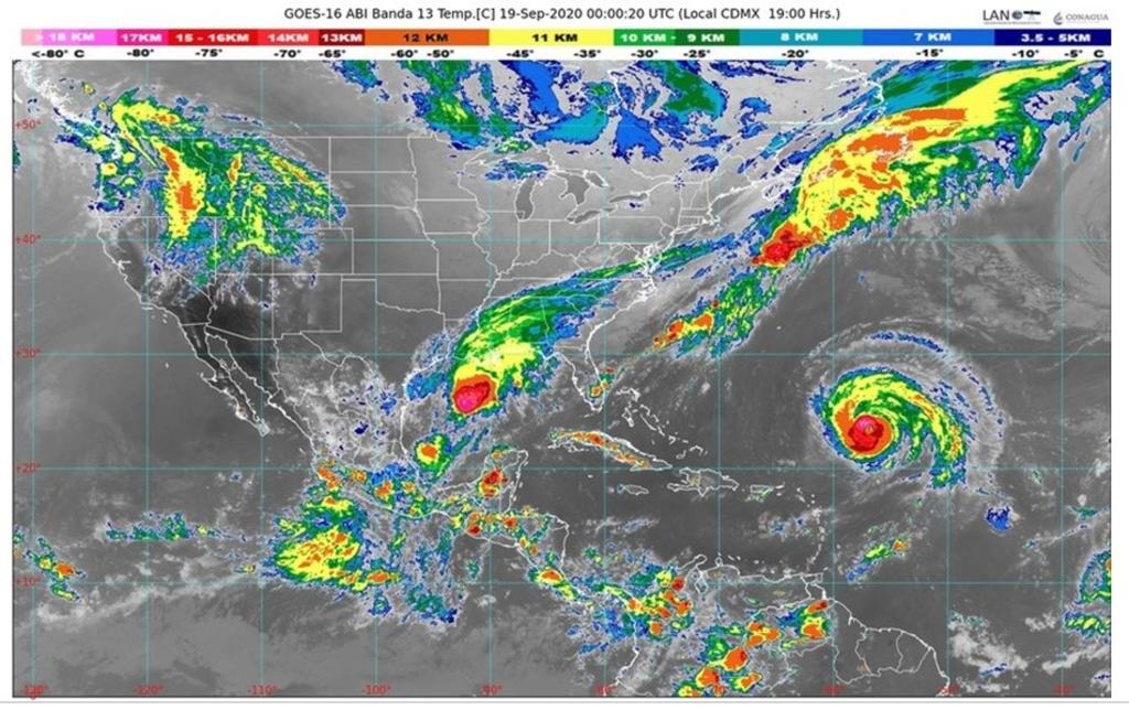 18 de septiembre del 2020, día histórico para huracanes. Noticias en tiempo real