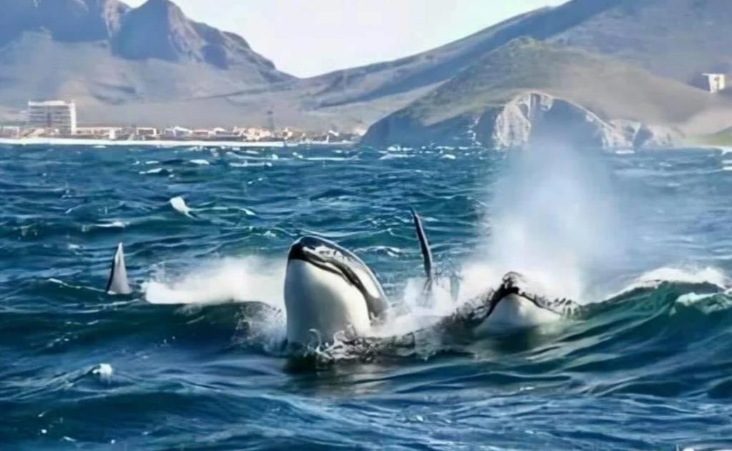 Espectaculares postales dejan orcas en el Mar de Cortés. Noticias en tiempo real