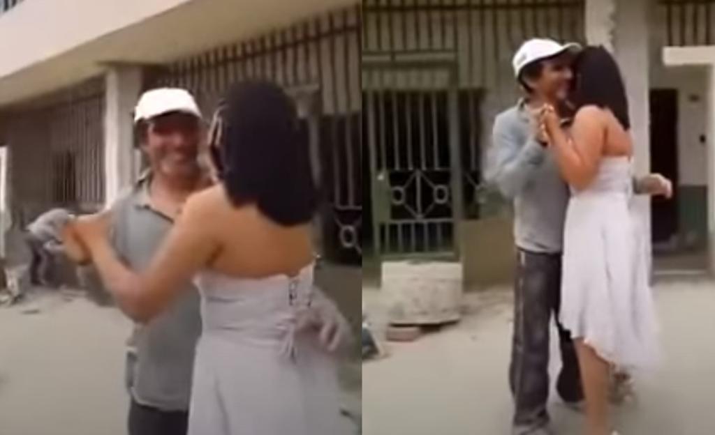 VIRAL: Quinceañera sorprende a su papá albañil al bailar con él en su trabajo. Noticias en tiempo real