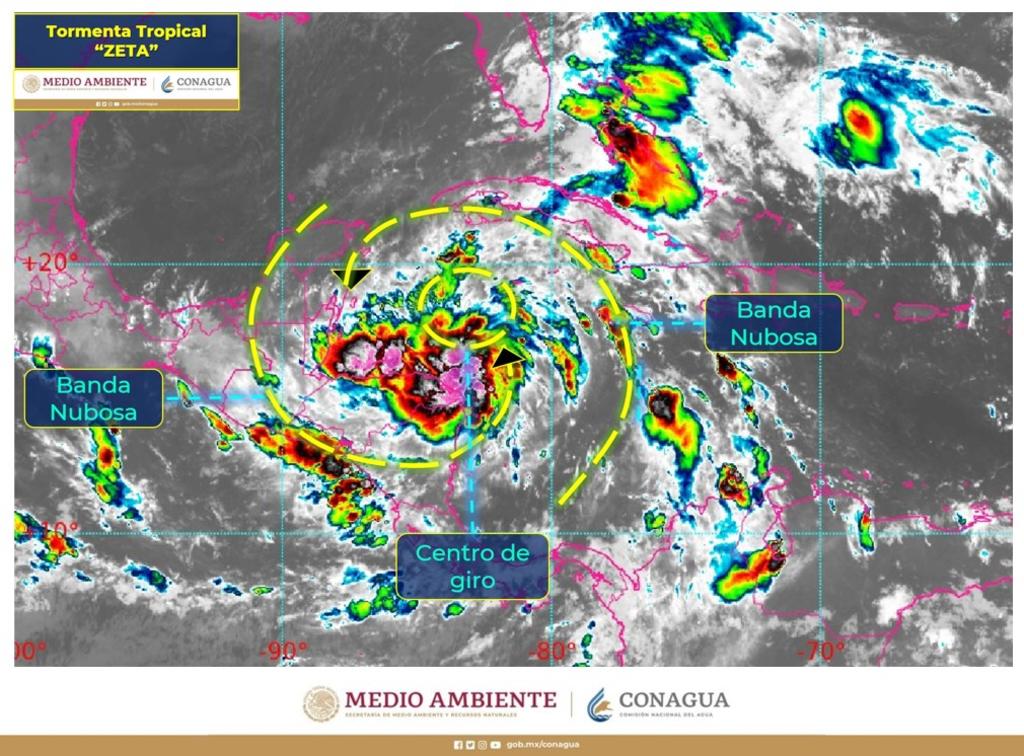 Se forma tormenta tropical Zeta en el Caribe; apunta a Península de Yucatán. Noticias en tiempo real