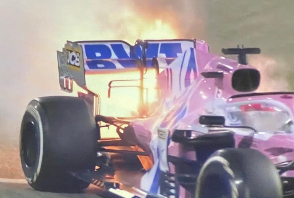 Checo Pérez abandona el GP de Bahréin tras incendiarse su monoplaza, El  Siglo de Torreón