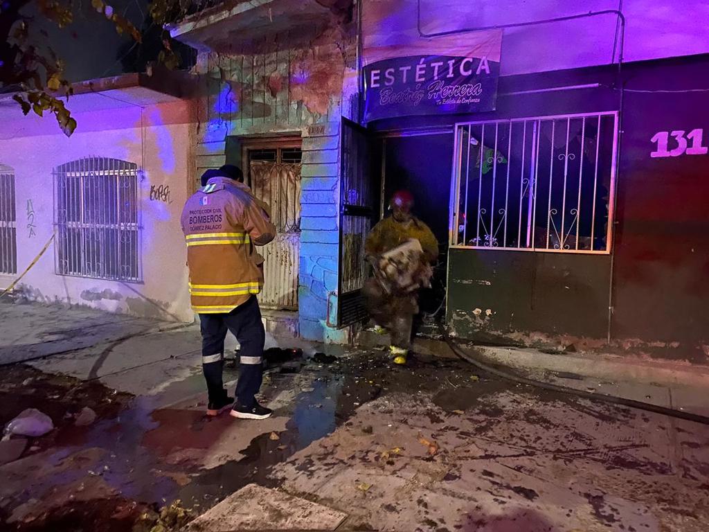 Incendio en Gómez Palacio acaba con estética de la zona Centro. Noticias en tiempo real