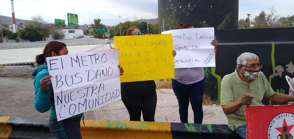 Protestan en Torreón contra obras del Metrobús. Noticias en tiempo real