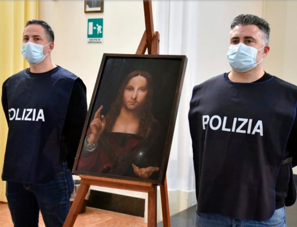 Policía italiana encuentra réplica de Salvator Mundi de Leonardo. Noticias en tiempo real