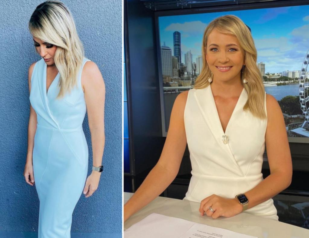 Presentadora de noticias causa confusión con un vestido que cambia de color. Noticias en tiempo real