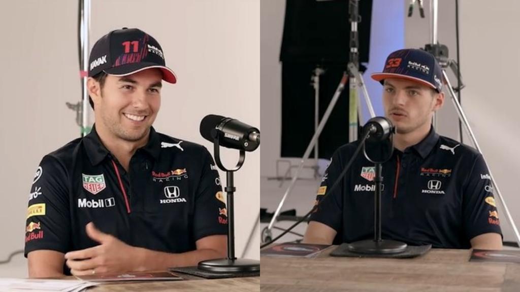 Sergio Pérez le enseña groserías mexicanas a Max Verstappen . Noticias en tiempo real