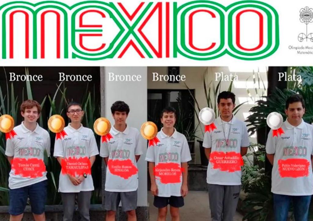 México gana 2 medallas de plata y 4 de bronce en Olimpiada Matemática. Noticias en tiempo real