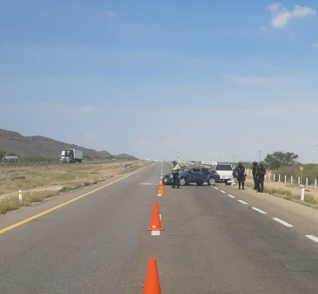 Volcadura sobre la carretera Saltillo-Torreón deja un lesionado. Noticias en tiempo real
