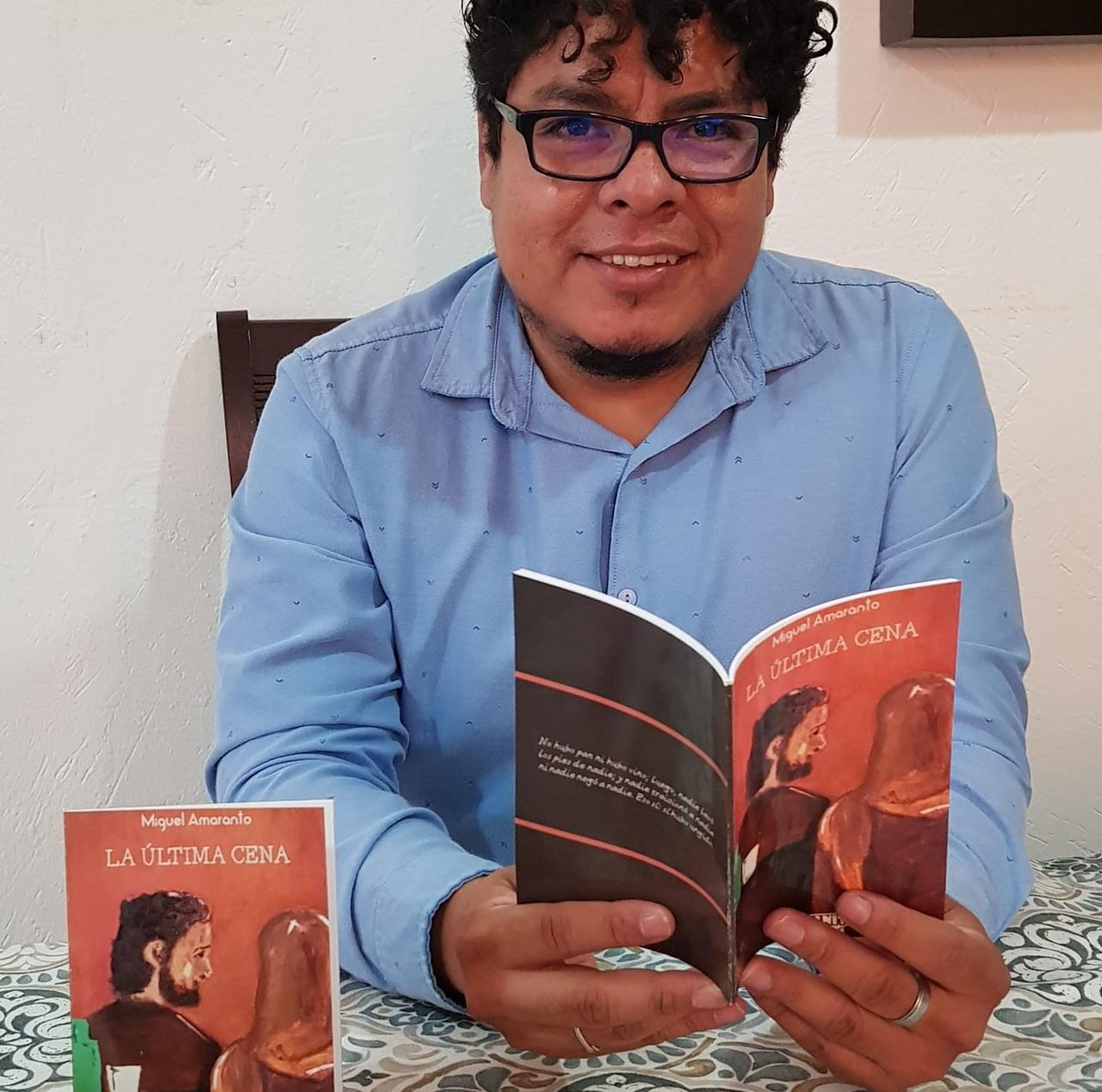 Miguel Amaranto, escritor oriundo de Oyontún, Perú, pero radicado en La Laguna, presentará este miércoles 13 de octubre su nuevo libro titulado La última cena. El evento se realizará a las 18:00 horas y tendrá como sede el auditorio del Museo Arocena. (EL SIGLO DE TORREÓN)